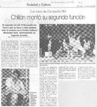 Chillán montó su segunda función
