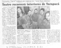 Teatro recorrerá interiores de Tarapacá