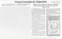 Poesía femenina de Valparaíso