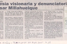 César Millahueique Bastias, poeta : los mapuche somos sobrevivientes al filo de la navaja"