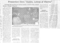 Presentan Libro "Aysén, letras al viento"