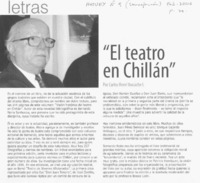 "El teatro en Chillán"