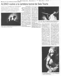 Alsino vuelve a la cartelera teatral de Sala Triarte