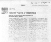 Neruda vuelve a Valparaíso