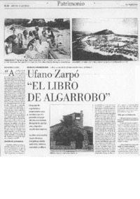 Ufano zarpó "El libro de Algarrobo"
