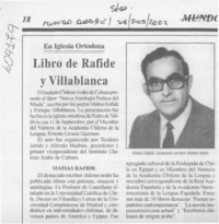 Libro de Rafide y Villablanca  [artículo]