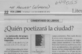 ¿Quién poetizará la ciudad?  [artículo] I. Q. E.