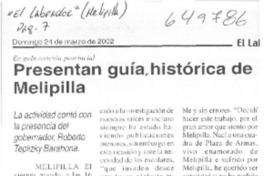 Presentan guía histórica de Melipilla