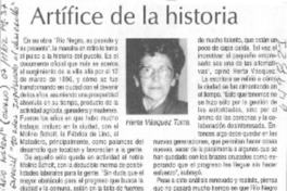 Artífice de la historia  [artículo]