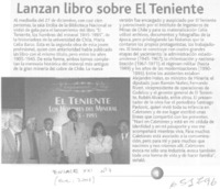 Lanzan libro sobre El Teniente  [artículo]