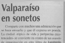 Valparaíso en sonetos  [artículo]
