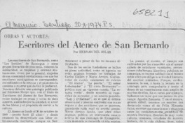 Escritores del Ateneo de San Bernardo