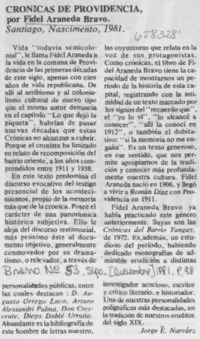 Crónicas de providencia.