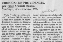 Crónicas de providencia.