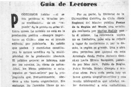 Guía de lectores