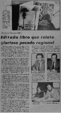 Editado libro que relata glorioso pasado regional.
