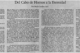 Del Cabo de Hornos a la eternidad