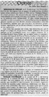 Memorias de Chillán"