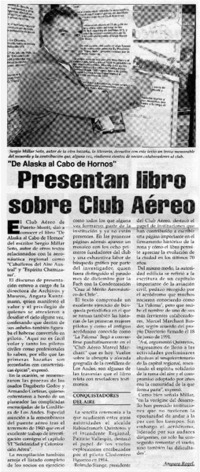 Presentan libro sobre club aéreo