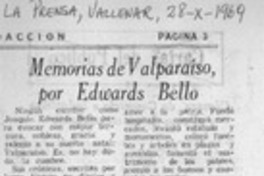 Memorias de Valparaíso por Edwards Bello