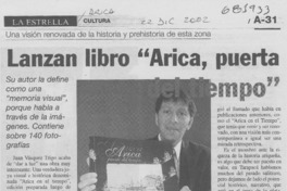 Lanzan libro "Arica, puerta del tiempo".