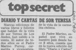Diario y cartas de sor Teresa.