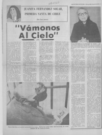 Vámonos al cielo"