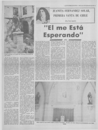 El me está esperando"