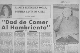 Dad de comer al hambriento"