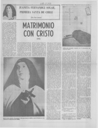 Matrimonio con Cristo