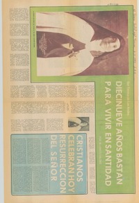 Diecinueve años bastan para vivir en santidad