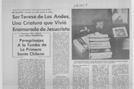 Teresa de Los Andes, una criatura que vivió enamorada de Jesucristo
