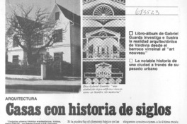 Casas con historia de siglos