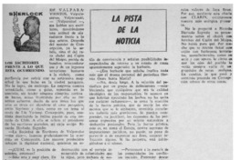 La pista de la noticia : [entrevista]