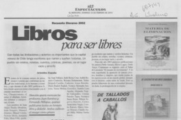 Libros para ser libres.