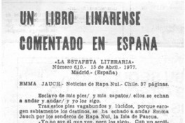 Un Libro linarense comentado en España.