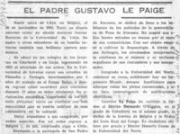 El padre Gustavo Le Paige.