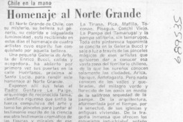 Homenaje al norte grande