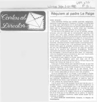 Réquiem al padre Le Paige