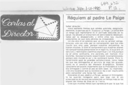 Réquiem al padre Le Paige