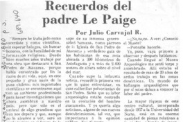 Recuerdos del padre Le Paige
