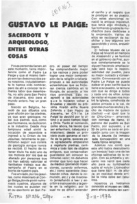 Gustavo Le Paige: sacerdote y arqueólogo, entre otras cosas