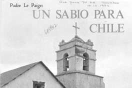 Un sabio para Chile.