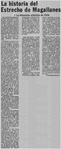 La historia del Estrecho de Magallanes