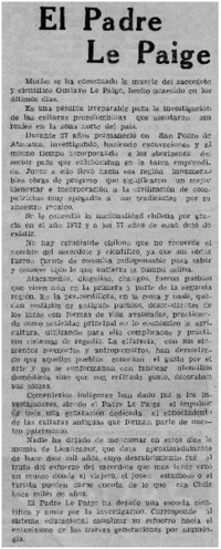 El Padre Le Paige.