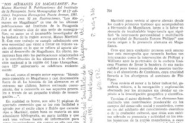 Los alemanes en Magallanes.