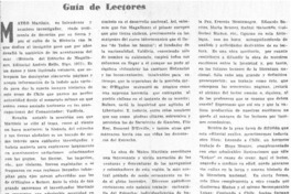 Guía de lectores