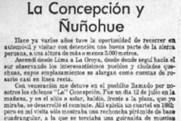 La Concepción y Nuñohue