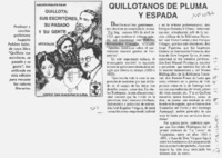 Quillotanos de pluma y espada  [artículo].