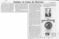 Doblar el Cabo de Hornos  [artículo] Marino Muñoz Lagos.